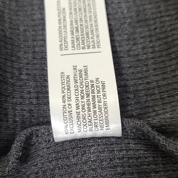 *NWT* U.S. POLO ASSN. Men's Dark Gray Long Sleeve Shirt w/Red Logo, size M - Picture 6 of 7